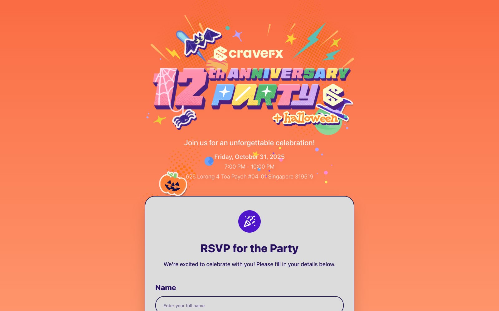 CraveFX 12th Anniversary Party screenshot