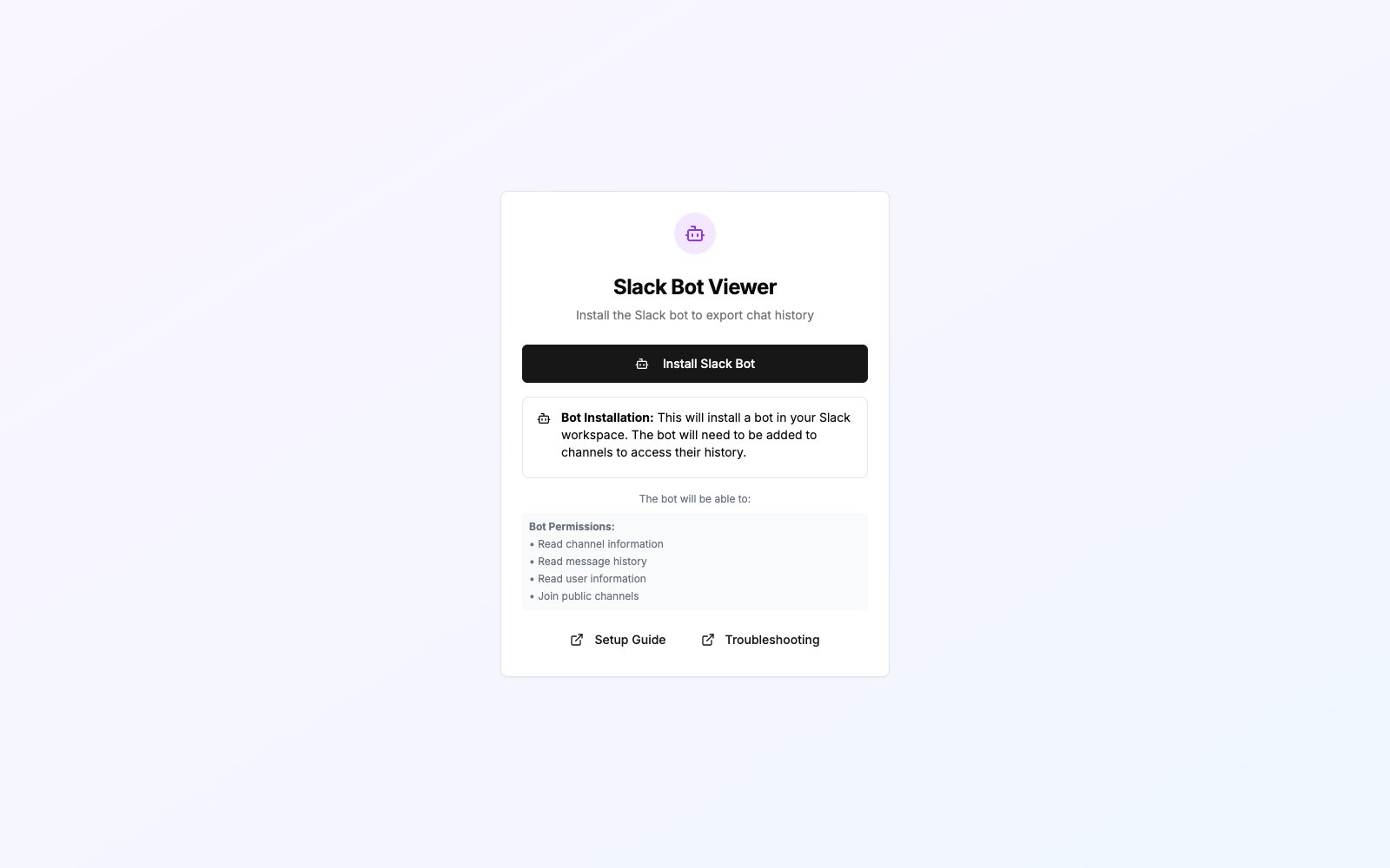 Slack Viewer screenshot